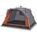 Cort camping cabană 4 persoane gri/portocaliu setare rapidă - WALTI WALTI