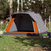 Cort camping cabană 4 persoane gri/portocaliu setare rapidă - WALTI WALTI