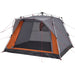 Cort camping cabană 4 persoane gri/portocaliu setare rapidă - WALTI WALTI