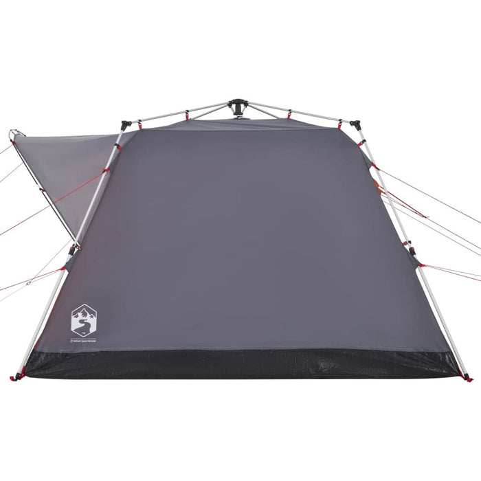 Cort camping cabană 4 persoane gri/portocaliu setare rapidă - WALTI WALTI