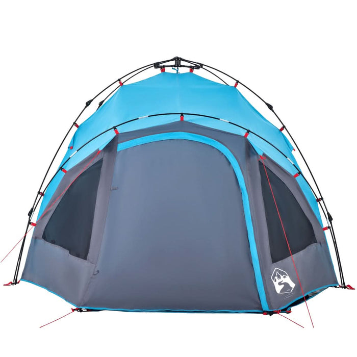 Cort de camping cupolă 3 persoane, setare rapidă, albastru - WALTI WALTI