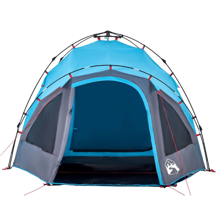 Cort de camping cupolă 3 persoane, setare rapidă, albastru - WALTI WALTI
