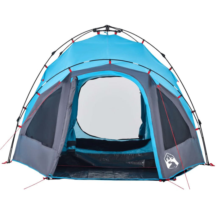 Cort de camping cupolă 3 persoane, setare rapidă, albastru - WALTI WALTI