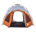 Cort camping cupolă 3 persoane, gri/portocaliu, setare rapidă - WALTI WALTI