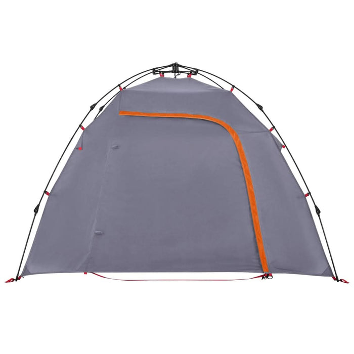 Cort camping cupolă 3 persoane, gri/portocaliu, setare rapidă - WALTI WALTI