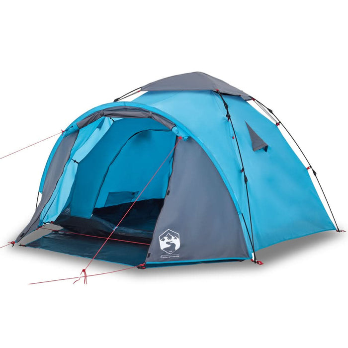 Cort de camping cupolă 3 persoane, setare rapidă, albastru - WALTI WALTI