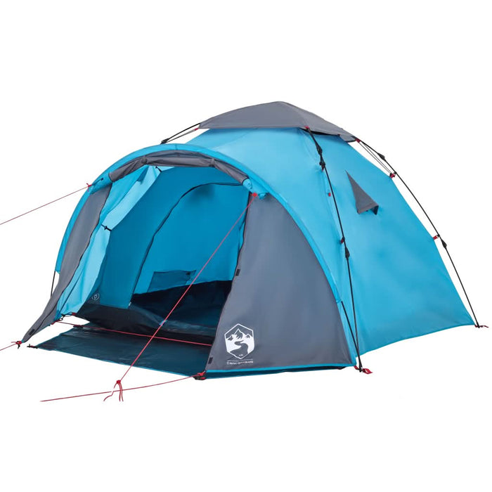 Cort de camping cupolă 3 persoane, setare rapidă, albastru - WALTI WALTI