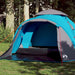 Cort de camping cupolă 3 persoane, setare rapidă, albastru - WALTI WALTI