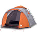 Cort camping cupolă 3 persoane, gri/portocaliu, setare rapidă - WALTI WALTI