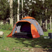 Cort camping cupolă 3 persoane, gri/portocaliu, setare rapidă - WALTI WALTI