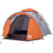 Cort camping cupolă 3 persoane, gri/portocaliu, setare rapidă - WALTI WALTI