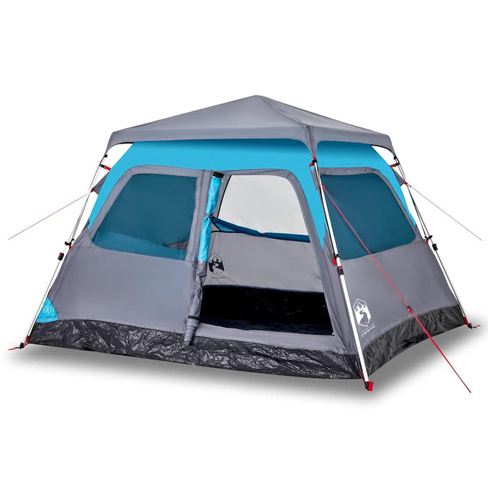 Cort de camping cupolă 4 persoane, setare rapidă, albastru - WALTI WALTI