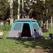 Cort de camping cupolă 4 persoane, setare rapidă, albastru - WALTI WALTI