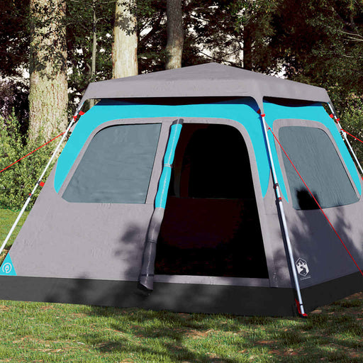 Cort de camping cupolă 4 persoane, setare rapidă, albastru - WALTI WALTI