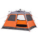 Cort camping cupolă 4 persoane, gri/portocaliu, setare rapidă - WALTI WALTI