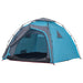 Cort de camping cupolă 4 persoane, setare rapidă, albastru - WALTI WALTI