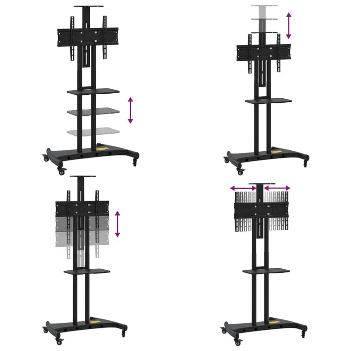 Suport TV pe roți ecran de 32-70 inchi Max VESA 600x400 mm 60kg - WALTI WALTI