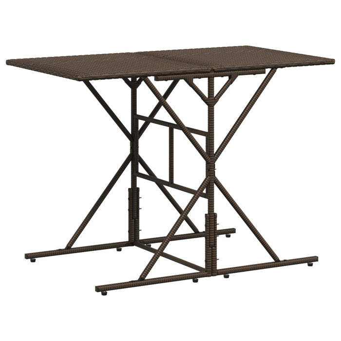 Set mobilier de grădină cu perne, 7 piese, maro, poliratan - WALTI WALTI
