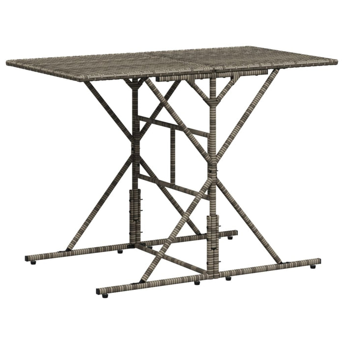 Set mobilier de grădină cu perne, 7 piese, gri, poliratan - WALTI WALTI
