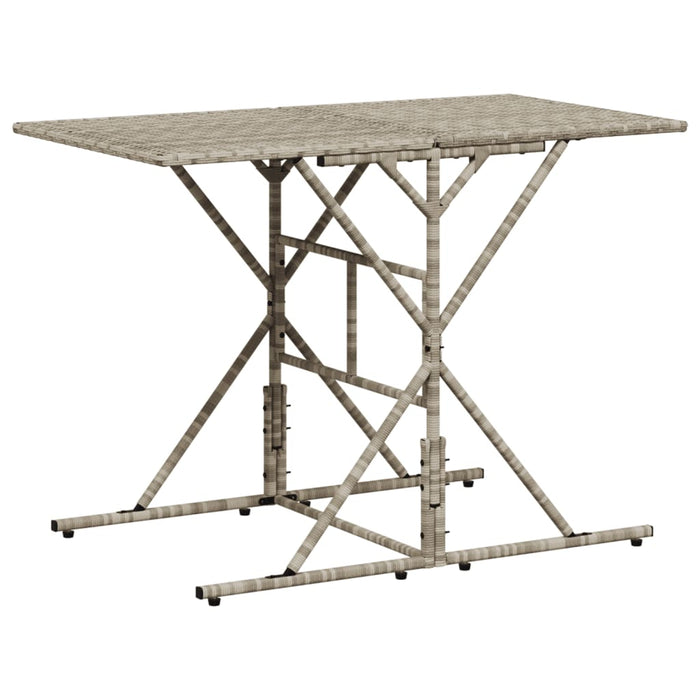 Set mobilier de grădină cu perne, 7 piese gri deschis poliratan - WALTI WALTI