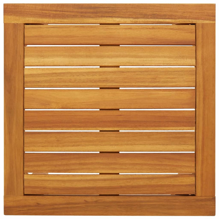 Set mobilier bistro, 3 piese, poliratan negru/lemn de acacia - WALTI WALTI