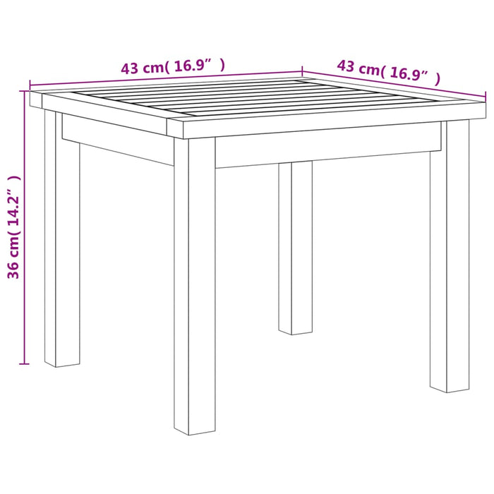 Set mobilier bistro, 3 piese, poliratan negru/lemn de acacia - WALTI WALTI