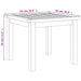 Set mobilier bistro, 3 piese, poliratan negru/lemn de acacia - WALTI WALTI