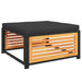 Taburet de grădină cu pernă 68x68x30 cm lemn masiv acacia - WALTI WALTI