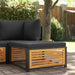 Taburet de grădină cu pernă 68x68x30 cm lemn masiv acacia - WALTI WALTI