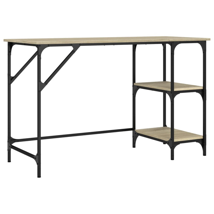 Birou, stejar sonoma, 120x50x75 cm, metal și lemn prelucrat - WALTI WALTI
