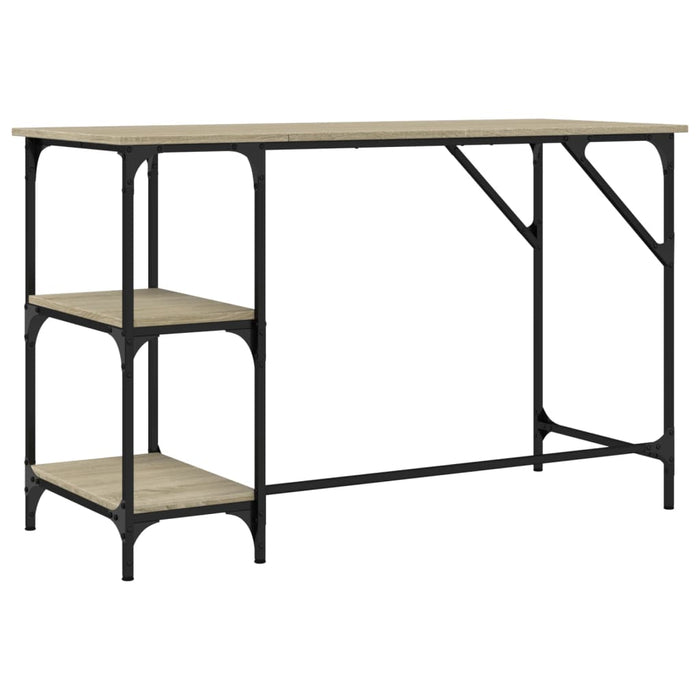 Birou, stejar sonoma, 120x50x75 cm, metal și lemn prelucrat - WALTI WALTI
