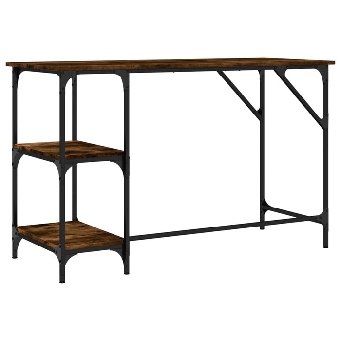 Birou, stejar fumuriu, 120x50x75 cm, metal și lemn prelucrat - WALTI WALTI