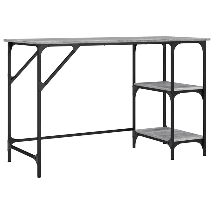Birou, gri sonoma, 120x50x75 cm, metal și lemn prelucrat - WALTI WALTI