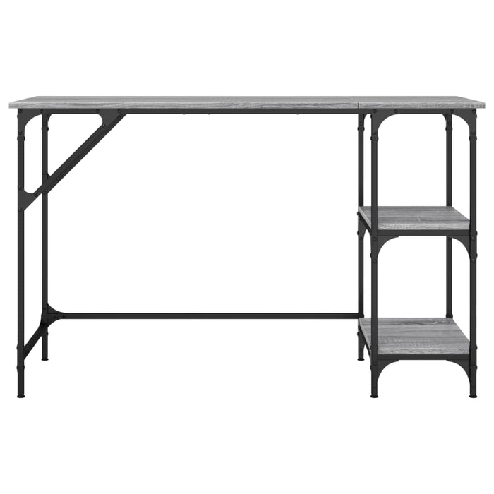 Birou, gri sonoma, 120x50x75 cm, metal și lemn prelucrat - WALTI WALTI