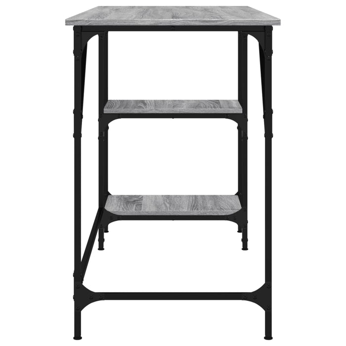 Birou, gri sonoma, 120x50x75 cm, metal și lemn prelucrat - WALTI WALTI