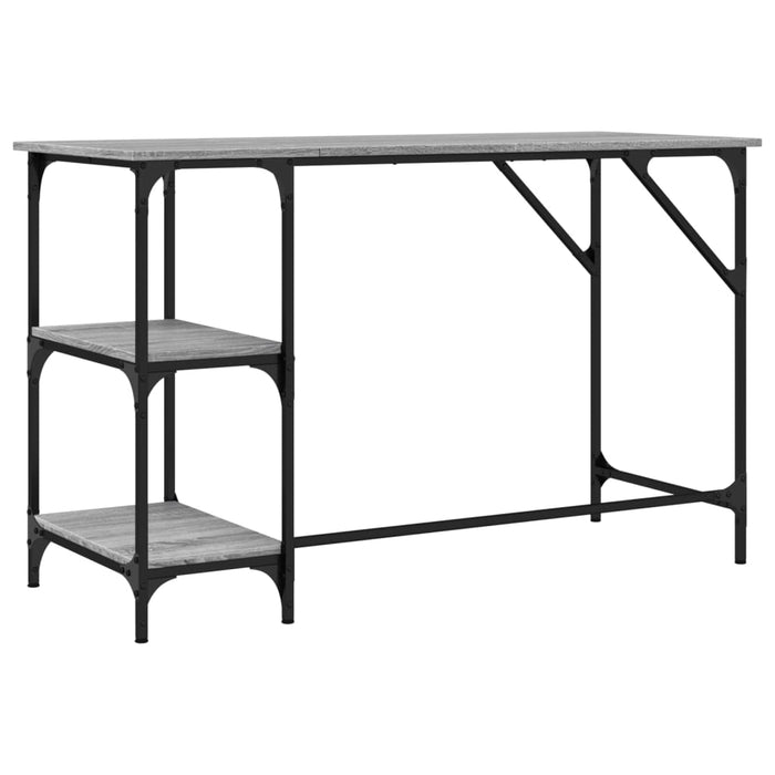 Birou, gri sonoma, 120x50x75 cm, metal și lemn prelucrat - WALTI WALTI