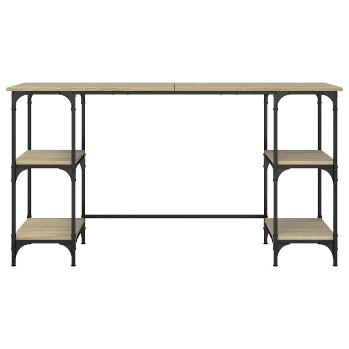 Birou, stejar sonoma, 140x50x75 cm, metal și lemn prelucrat - WALTI WALTI