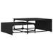 Mese suprapuse de cafea, 2 buc., negru, lemn prelucrat/metal - WALTI WALTI