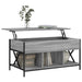 Măsuță de cafea gri sonoma 100x55x50 cm lemn prelucrat și metal - WALTI WALTI