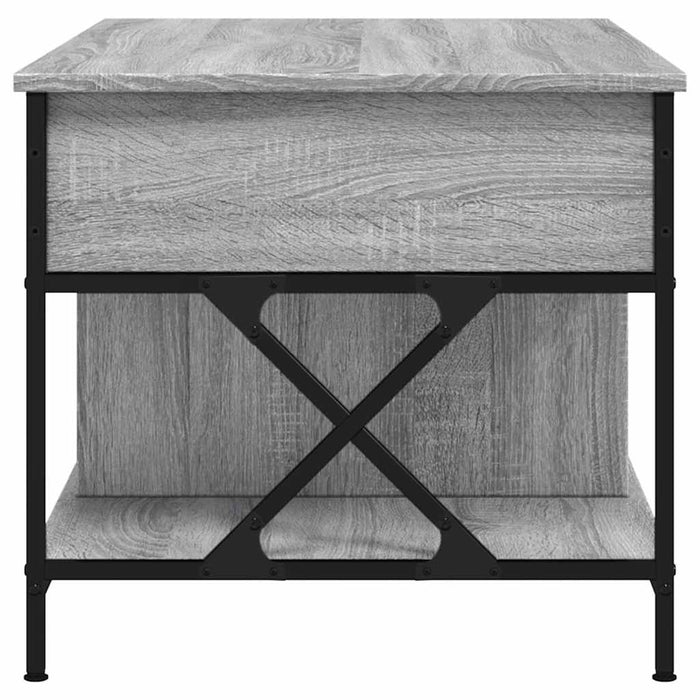Măsuță de cafea gri sonoma 100x55x50 cm lemn prelucrat și metal - WALTI WALTI
