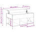 Măsuță de cafea gri sonoma 100x55x50 cm lemn prelucrat și metal - WALTI WALTI