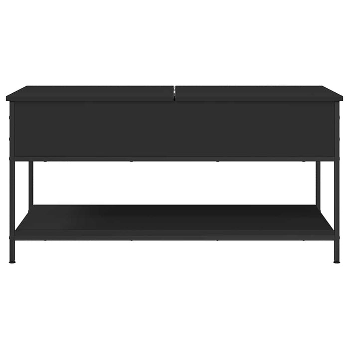 Măsuță de cafea, negru, 100x50x50 cm, lemn prelucrat și metal WALTI