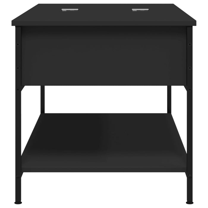 Măsuță de cafea, negru, 100x50x50 cm, lemn prelucrat și metal WALTI