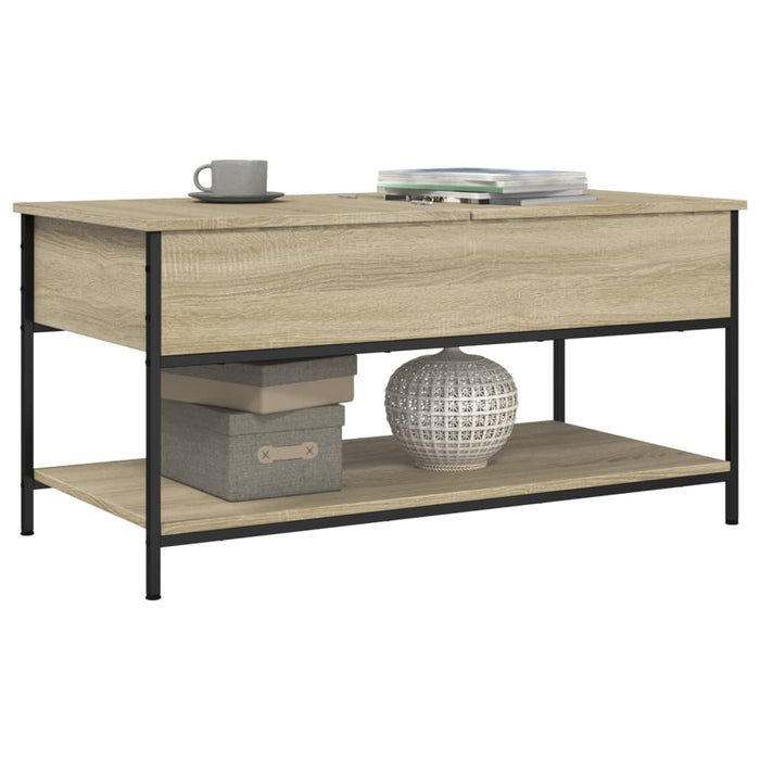Măsuță de cafea stejar sonoma 100x50x50 cm lemn prelucrat/metal WALTI