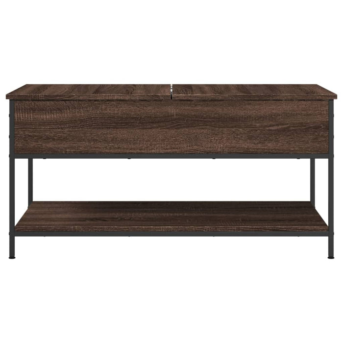 Măsuță de cafea stejar maro 100x50x50 cm lemn prelucrat/metal WALTI