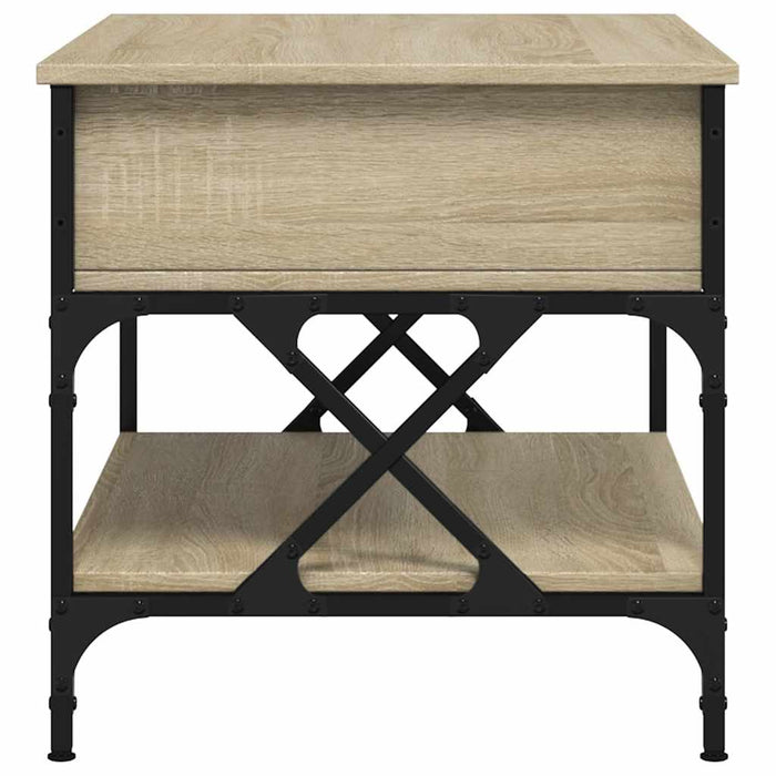 Măsuță de cafea, 70x50x50 cm, lemn prelucrat și metal - WALTI WALTI