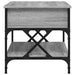 Măsuță de cafea sonoma gri 70x50x50 cm lemn prelucrat și metal - WALTI WALTI