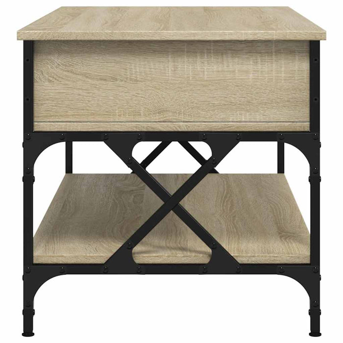 Măsuță de cafea stejar sonoma 100x50x50 cm lemn prelucrat/metal - WALTI WALTI