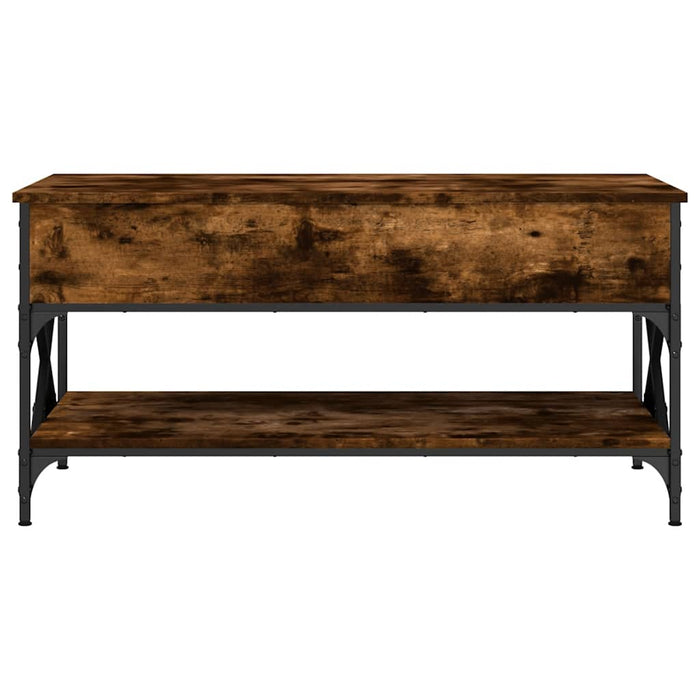 Măsuță de cafea stejar fumuriu 100x50x50cm lemn prelucrat/metal - WALTI WALTI
