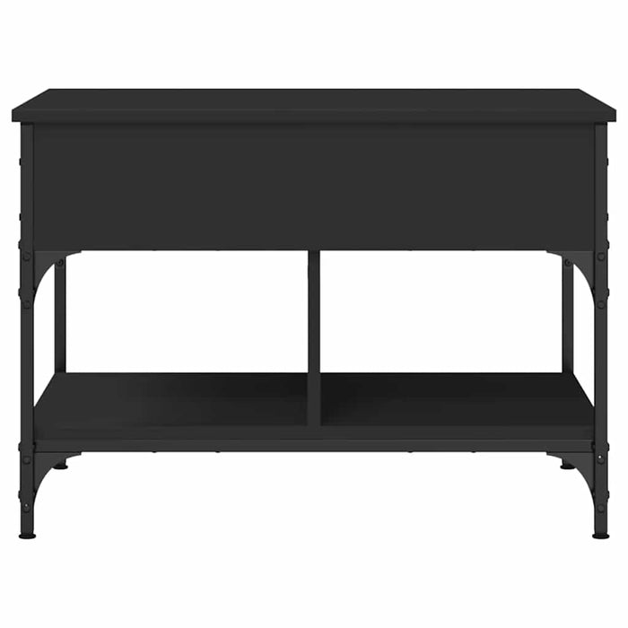 Măsuță de cafea, negru, 70x50x50 cm, lemn prelucrat și metal WALTI